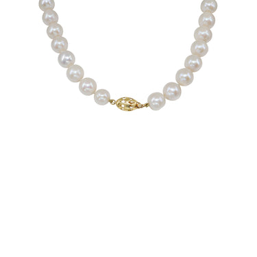 14K Yellow Gold White Freshwater Pearl Strand | Pearl Jewellery Australia | Pearl Jewellery Melbourne | Pearl Necklace Australia | H&H Jewellery