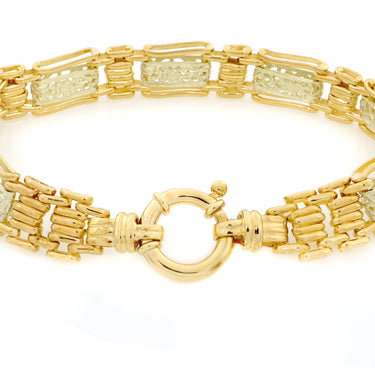 9K Yellow Gold Filigree Wide Bracelet  | Gold Bracelet Melbourne | Gold Bracelet Australia | H&H Jewellery