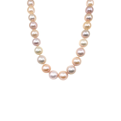 14K White Gold Multi-Colour Freshwater Pearl Strand - 20612474 - H&H Jewellery Pty Ltd