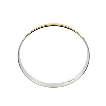 9K Yellow Gold and Silver Filled Pattern Bangle  | Gold and Diamond Bangles Melbourne | Gold and Diamond Bangles Australia | H&H Jewellery