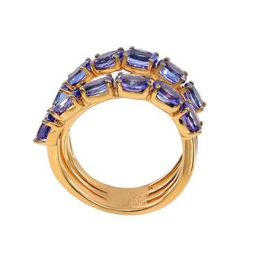18K Rose Gold 4.12ct Tanzanite And Diamond Ring - 20560126 - H&H Jewellery Pty Ltd