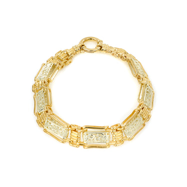 9K Yellow Gold Filigree Wide Bracelet  | Gold Bracelet Melbourne | Gold Bracelet Australia | H&H Jewellery