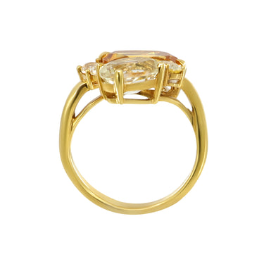 18K Yellow Gold 2.47ct Citrine And Gemstones Ring - 20636920 - H&H Jewellery Pty Ltd