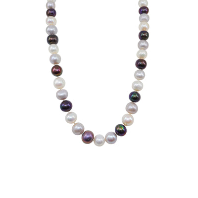 9K Yellow Gold Multi-Colour Freshwater Pearl Strand | Pearl Jewellery Australia | Pearl Jewellery Melbourne | Pearl Necklace Australia | H&H Jewellery