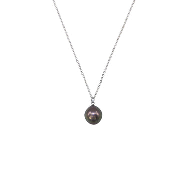 18K White Gold Tahitian Pearl Pendant | Pearl Jewellery Australia | Pearl Jewellery Melbourne | Pearl Necklace Australia | H&H Jewellery
