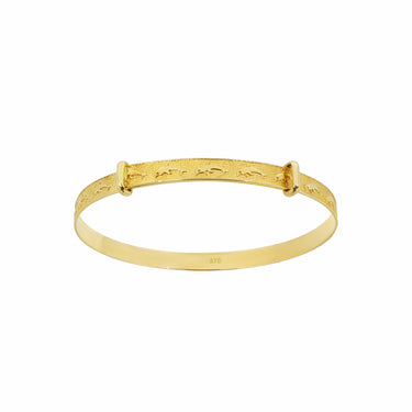 9K Yellow Gold Dolphins Expandable Baby Bangle | Gold and Diamond Bangles Melbourne | Gold and Diamond Bangles Australia | H&H Jewellery