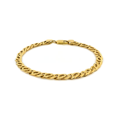 9K Yellow Gold Solid Handmade Birdseye Bracelet | Gold Bracelet Melbourne | Gold Bracelet Australia | H&H Jewellery