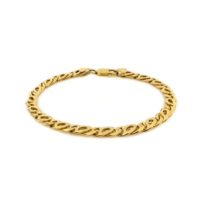 9K Yellow Gold Solid Handmade Birdseye Bracelet | Gold Bracelet Melbourne | Gold Bracelet Australia | H&H Jewellery