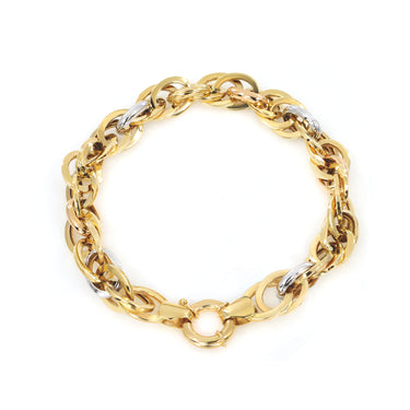 18K Two-Tone Gold Bracelet t | Gold Bracelet Melbourne | Gold Bracelet Australia | H&H Jewellery