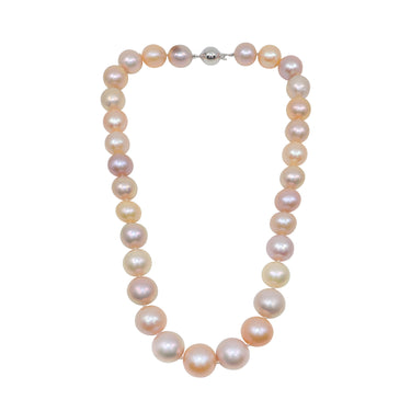 14K White Gold Multi-Colour Freshwater Pearl Strand - 20612474 - H&H Jewellery Pty Ltd