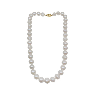 14K Yellow Gold White Freshwater Pearl Strand | Pearl Jewellery Australia | Pearl Jewellery Melbourne | Pearl Necklace Australia | H&H Jewellery