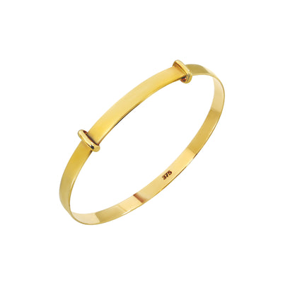 9K Yellow Gold Expandable Baby Bangle | Gold and Diamond Bangles Melbourne | Gold and Diamond Bangles Australia | H&H Jewellery