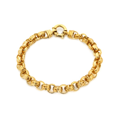9K Yellow Gold Solid Belcher Bracelet | Gold Bracelet Melbourne | Gold Bracelet Australia | H&H Jewellery