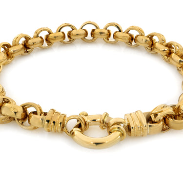 9K Yellow Gold Solid Belcher Bracelet | Gold Bracelet Melbourne | Gold Bracelet Australia | H&H Jewellery