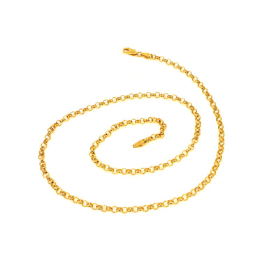 9K Yellow Gold Solid Belcher Chain 50cm - 20722463 - H&H Jewellery Pty Ltd