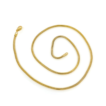 9K Yellow Gold Mouse Tail Chain 50cm - 20691967 - H&H Jewellery Pty Ltd