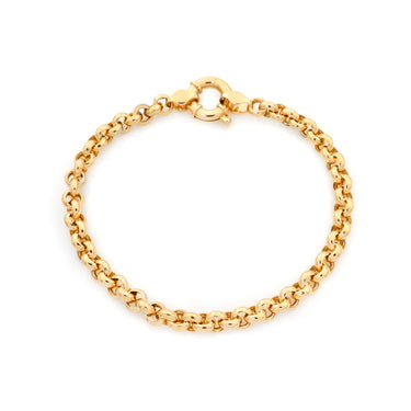 9K Yellow Gold Solid 5mm Belcher Bracelet | Gold Bracelet Melbourne | Gold Bracelet Australia | H&H Jewellery