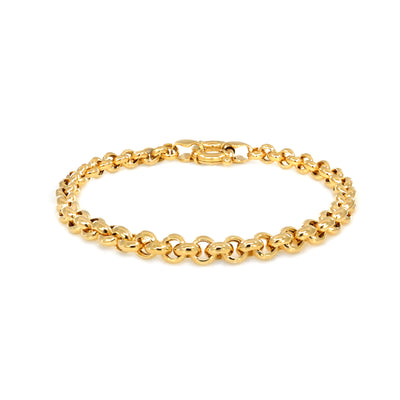 9K Yellow Gold Solid 5mm Belcher Bracelet - 20724795 - H&H Jewellery Pty Ltd