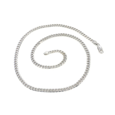 9K White Gold Solid Cube Chain Necklace 55cm - 20728861 - H&H Jewellery Pty Ltd