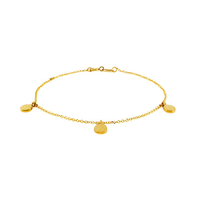 9K Gold Mini Disc Bracelet - 20731342 - H&H Jewellery Pty Ltd
