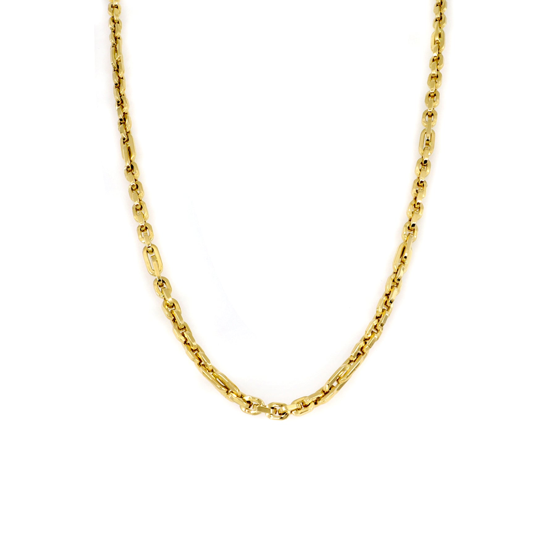 14K Yellow Gold Australian Made Necklace 55cm 20724863