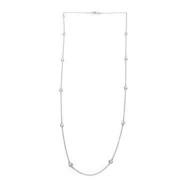 18K White Gold Tdw. 0.57ct Diamond Chain Necklace - 20730574 - H&H Jewellery Pty Ltd