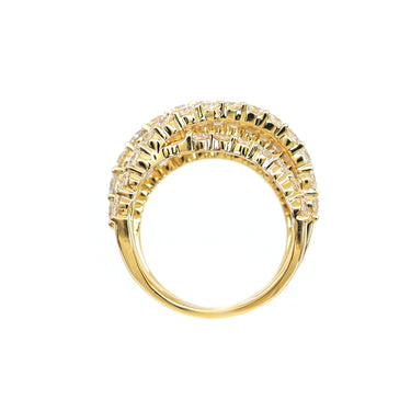 18K Yellow Gold Tdw. 3.60ct Diamond Ring - 20734114 - H&H Jewellery Pty Ltd