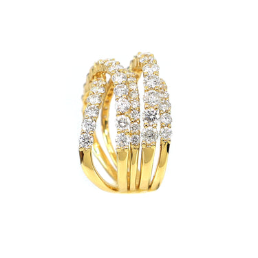 18K Yellow Gold Tdw. 3.60ct Diamond Ring - 20734114 - H&H Jewellery Pty Ltd