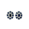 9K White Gold Sapphire and Diamond Earrings - 20708627 - H&H Jewellery Pty Ltd