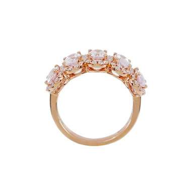 18K Rose Gold 1.92ct Morganite and Diamond Ring - 20733117 - H&H Jewellery Pty Ltd