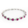 18K White Gold 6.41ct Ruby and Diamond Bracelet - 20640088 - H&H Jewellery Pty Ltd