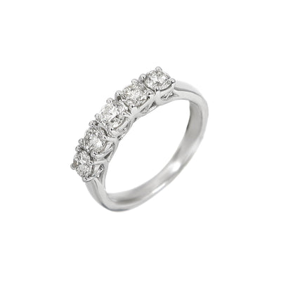 18K White Gold Tdw. 1.00ct Diamond Band Ring - 20719838 - H&H Jewellery Pty Ltd