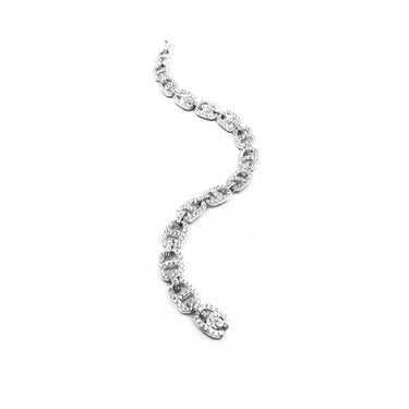 18K White Gold Tdw. 3.07ct Diamond Anchor Bracelet  | Diamond Tennis Bracelet Melbourne | Diamond Tennis Bracelet Australia | H&H Jewellery