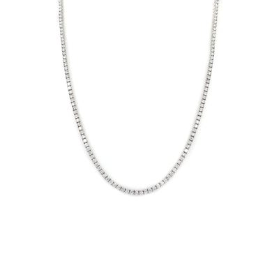 18K White Gold Tdw. 5.40ct Diamond Tennis Necklace - 20732882 - H&H Jewellery Pty Ltd