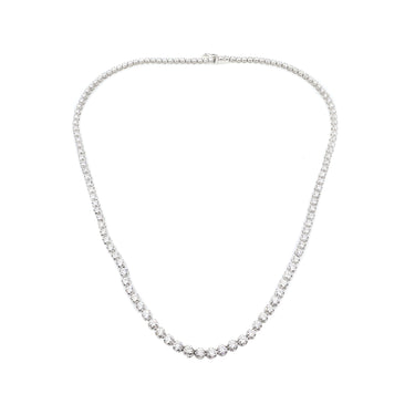18K White Gold Tdw. 6.10ct Diamond Tennis Necklace - 20732905 - H&H Jewellery Pty Ltd