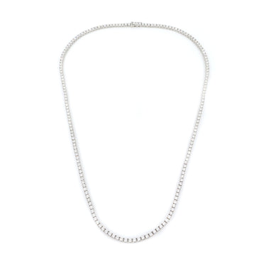18K White Gold Tdw. 5.40ct Diamond Tennis Necklace - 20732882 - H&H Jewellery Pty Ltd