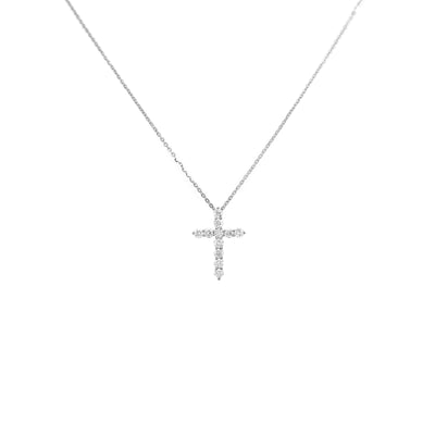 18K Gold Tdw. 0.24ct Diamond Cross Necklace - 20733391 - H&H Jewellery Pty Ltd