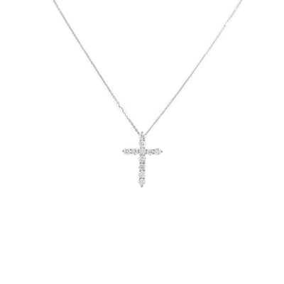 18K Gold Tdw. 0.45ct Diamond Cross Necklace - 20733407 - H&H Jewellery Pty Ltd