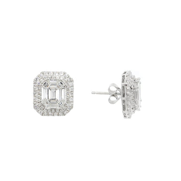 18K White Gold Tdw. 3.83ct Diamond Earring - 20736057 - H&H Jewellery Pty Ltd