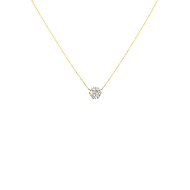 18K Yellow Gold Tdw. 0.70ct Diamond Necklace - 20590154
