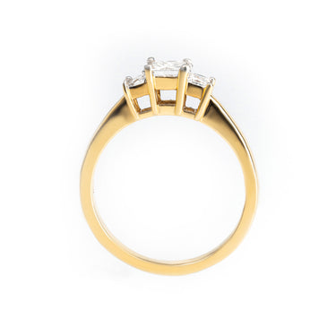 18K Yellow Gold Tdw 0.8CT Diamond Engagement Triolgy Ring | Diamond Rings Melbourne | Engagement Rings Melbourne | Wedding Rings Melbourne | H&H Jewellery
