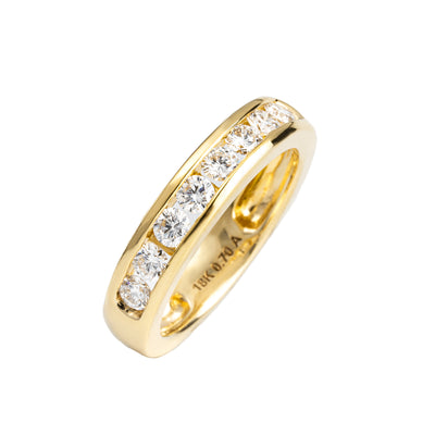 18K Yellow Gold Tdw. 0.70ct Diamond Ring - 20608491 - H&H Jewellery Pty Ltd