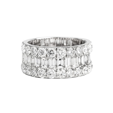 18K White Gold Tdw. 4.09ct Diamond Ring - 20686680 - H&H Jewellery Pty Ltd