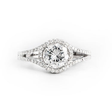 18K White Gold Tdw. 1.85CT Diamond Engagement Ring | White Gold Diamond Rings Melbourne | White Gold Diamond Engagement Rings Melbourne | White Gold Diamond Wedding Rings Melbourne | H&H Jewellery