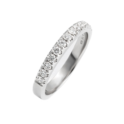 18K White Gold Tdw. 0.41ct Diamond Band Ring - 20659097 - H&H Jewellery Pty Ltd