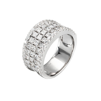 18K White Gold Tdw. 3.16ct Diamond Ring - 20686697 - H&H Jewellery Pty Ltd