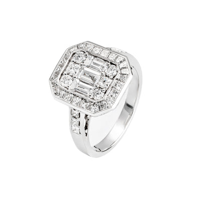 18K White Gold Tdw. 1.81ct Diamond Ring - 20683115 - H&H Jewellery Pty Ltd
