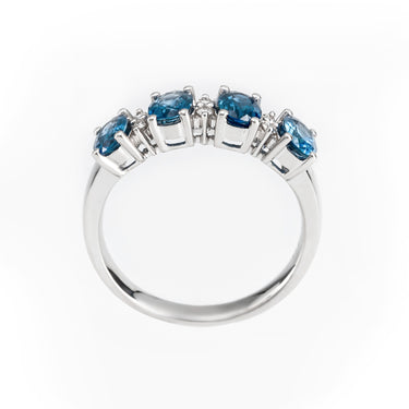 18K White Gold 1.61ct Sapphire and Diamond Ring - 20686871 - H&H Jewellery Pty Ltd