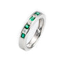 18K White Gold 0.30ct Emerald and Diamond Ring | Emerald Engagement Rings Melbourne | Emerald Engagement Rings Australia | H&H Jewellery