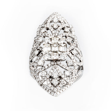 18K White Gold Tdw. 2.62ct Diamond Ring - 20639792 - H&H Jewellery Pty Ltd